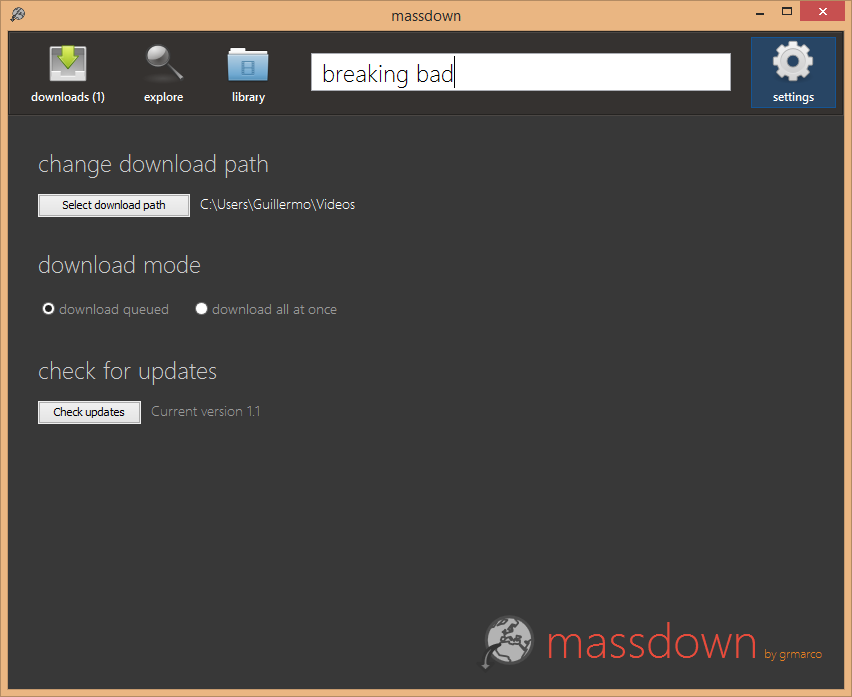 Captura Massdown